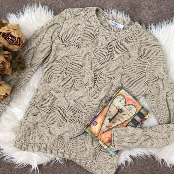 BY CHANCE • Gold Metallic Claira Sweater - Picture 4 of 4